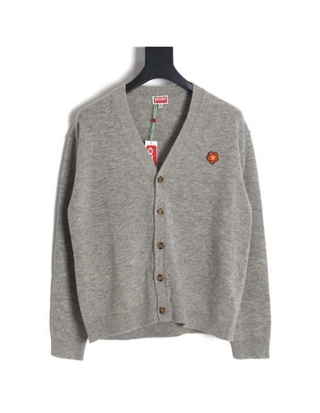Kenzo BOKE flower sweater knitted cardigan,Cheap Replica Reps Kenzo