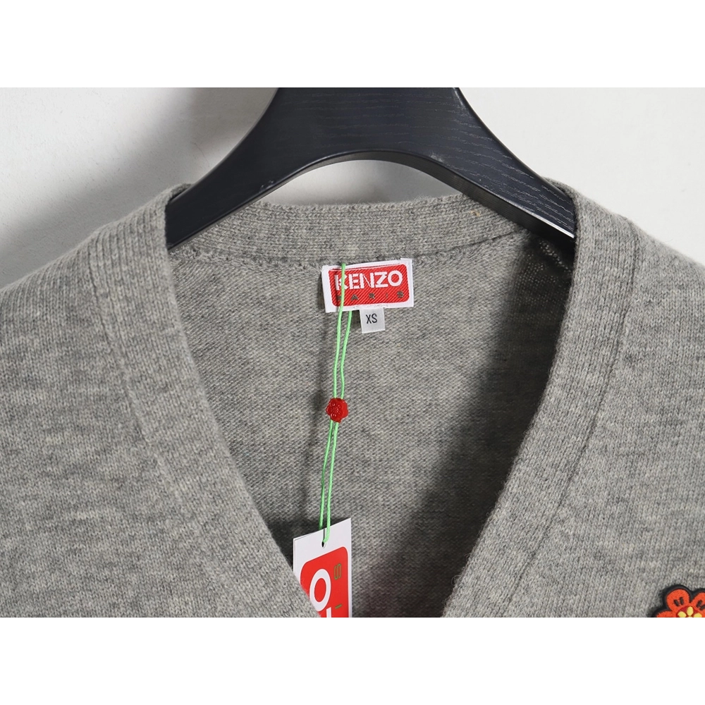 Kenzo BOKE flower sweater knitted cardigan,Cheap Replica Reps Kenzo