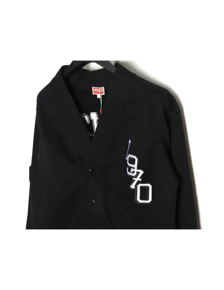 Kenzo Tiger Head Embroidered Cardigan Sweatshirt,Cheap Replica Reps Kenzo