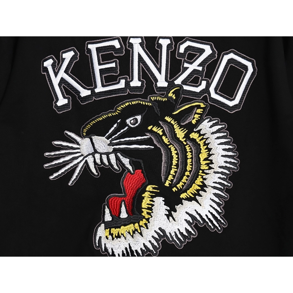 Kenzo Tiger Head Embroidered Cardigan Sweatshirt,Cheap Replica Reps Kenzo