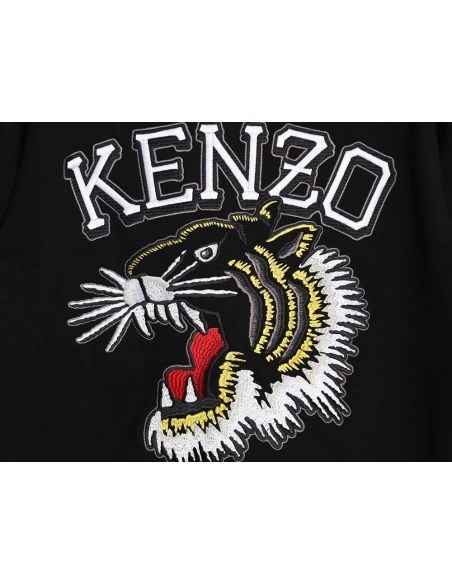 Kenzo Tiger Head Embroidered Cardigan Sweatshirt,Cheap Replica Reps Kenzo