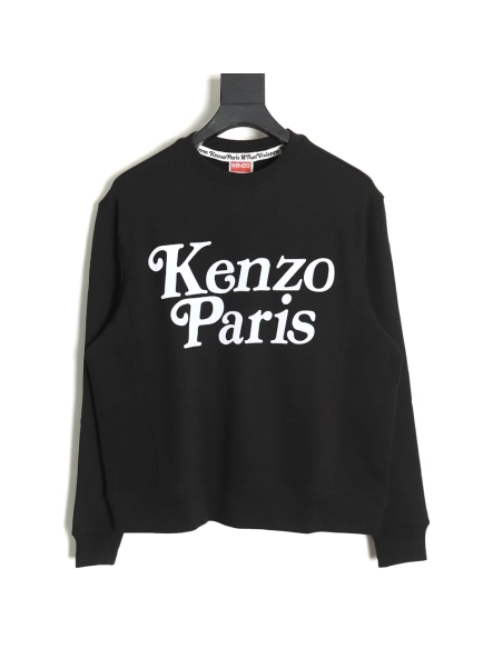 Kenzo x VERDY flocked letter LOGO round neck sweatshirt SXXL,Cheap Replica Reps Kenzo