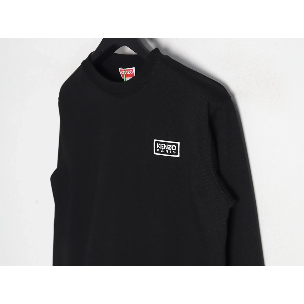 Kenzo black and white embroidered crewneck sweatshirt SXXL,Cheap Replica Reps Kenzo