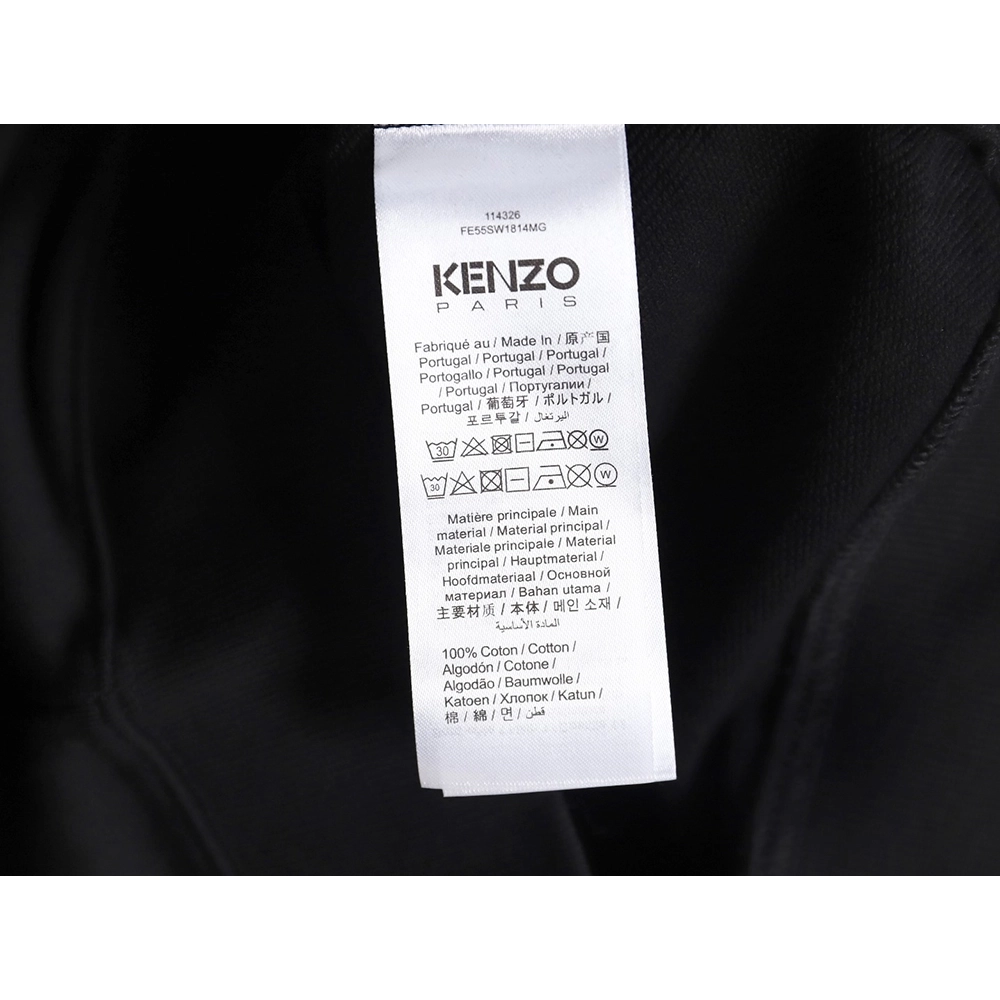 Kenzo black and white embroidered crewneck sweatshirt SXXL,Cheap Replica Reps Kenzo