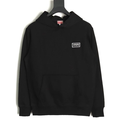 Kenzo black and white embroidered hoodie SXXL,Cheap Replica Reps Kenzo