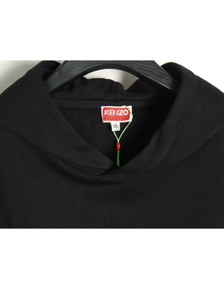 Kenzo black and white embroidered hoodie SXXL,Cheap Replica Reps Kenzo