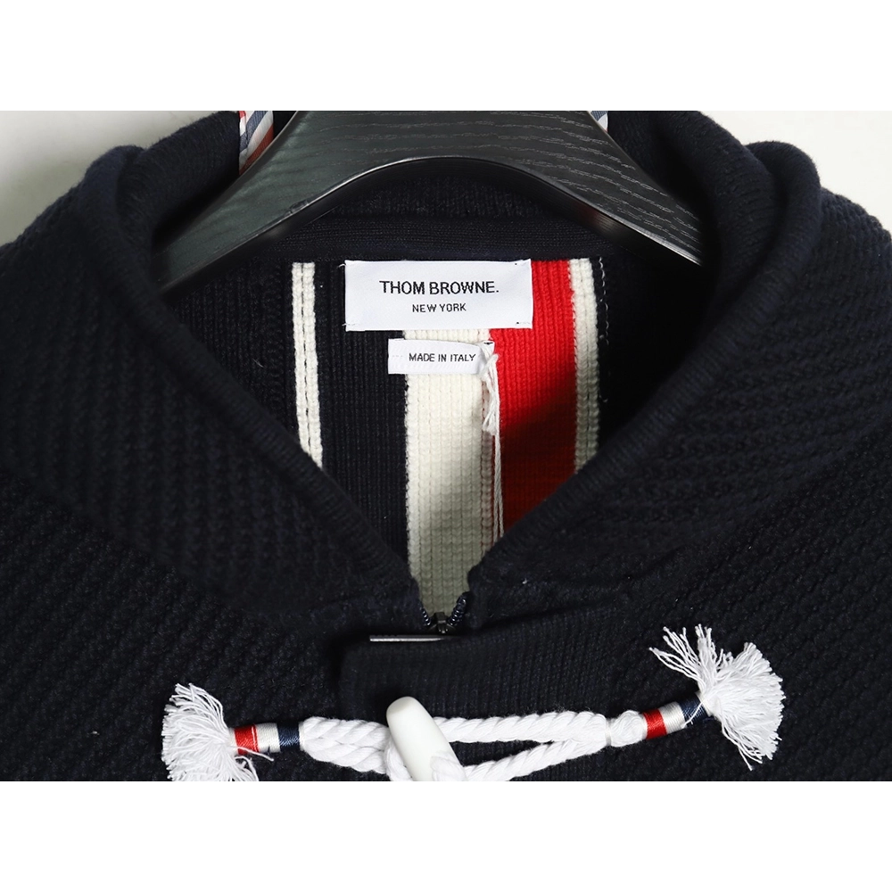Thom Browne duffle coat with hood TSK1,Cheap Replica Reps Thom Browne