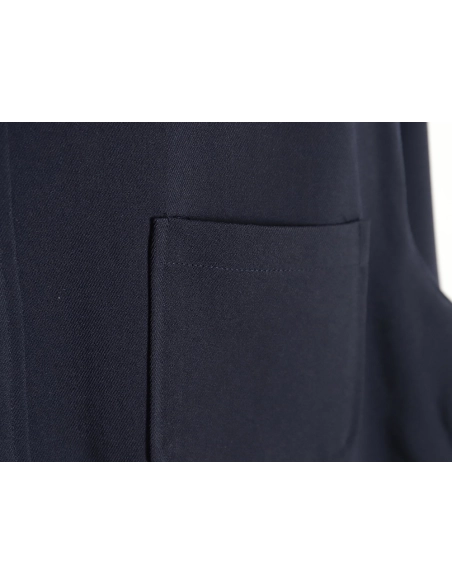 Thom Browne patchwork contrast shirt jacket TSK1,Cheap Replica Reps Thom Browne