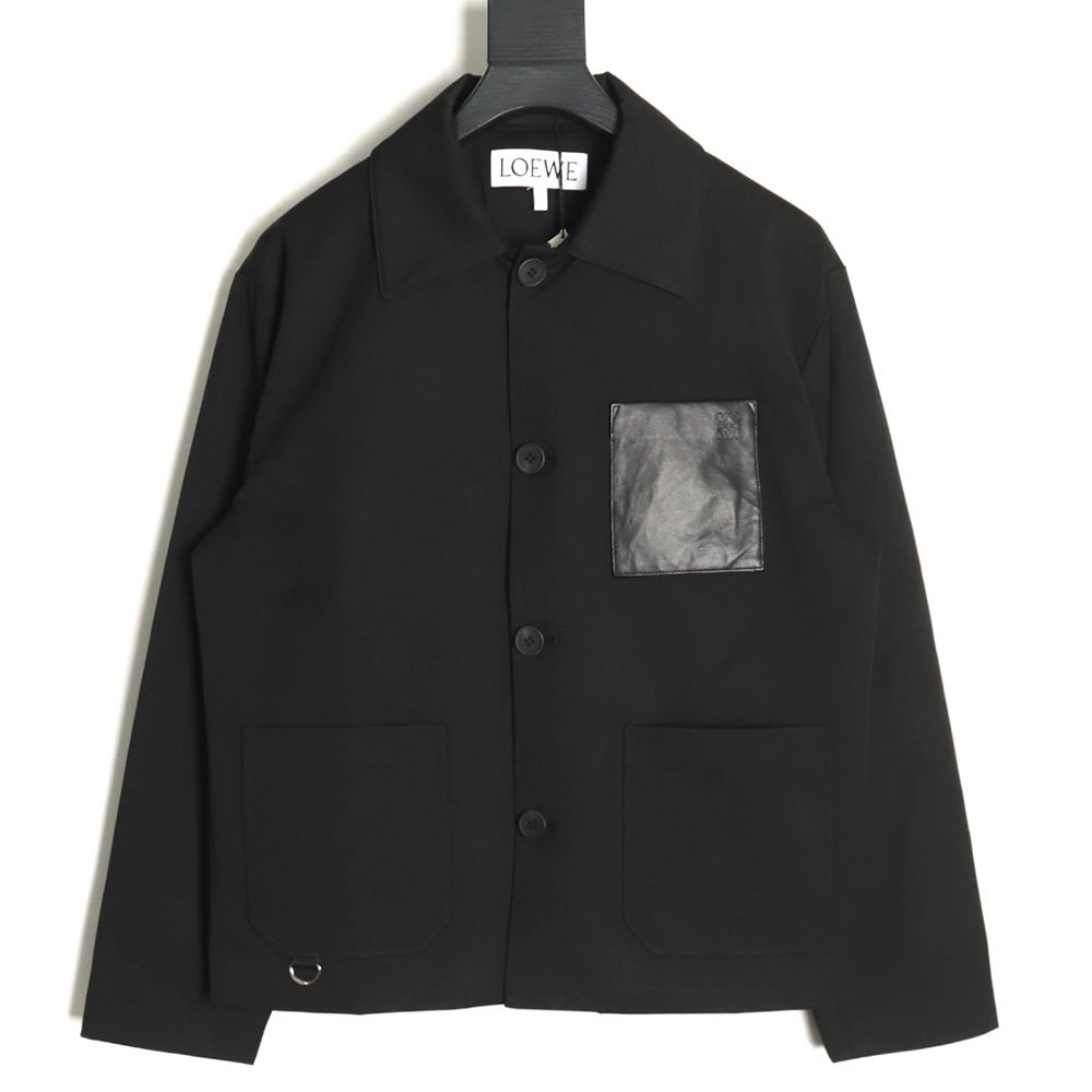 Loewe Threepocket wool cargo lapel jacket TSK1,Cheap Replica Reps Loewe