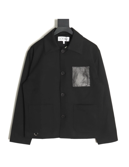 Loewe Threepocket wool cargo lapel jacket TSK1,Cheap Replica Reps Loewe