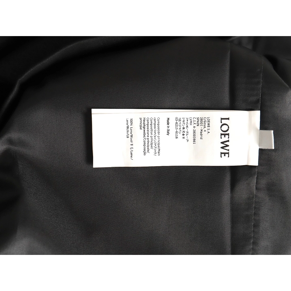 Loewe Threepocket wool cargo lapel jacket TSK1,Cheap Replica Reps Loewe