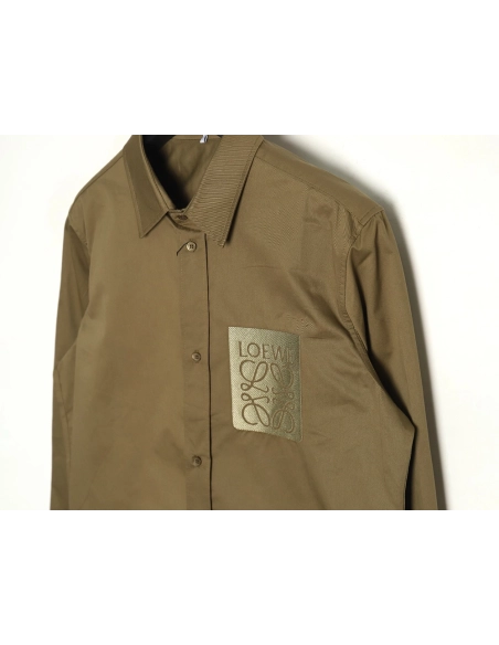 Loewe tricolor embroidered longsleeved shirt TSK1,Cheap Replica Reps Loewe