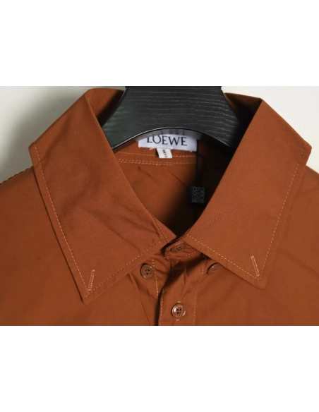 Loewe double sleeve embroidered logo shirt,Loewe Shirt,Shirt,APPAREL