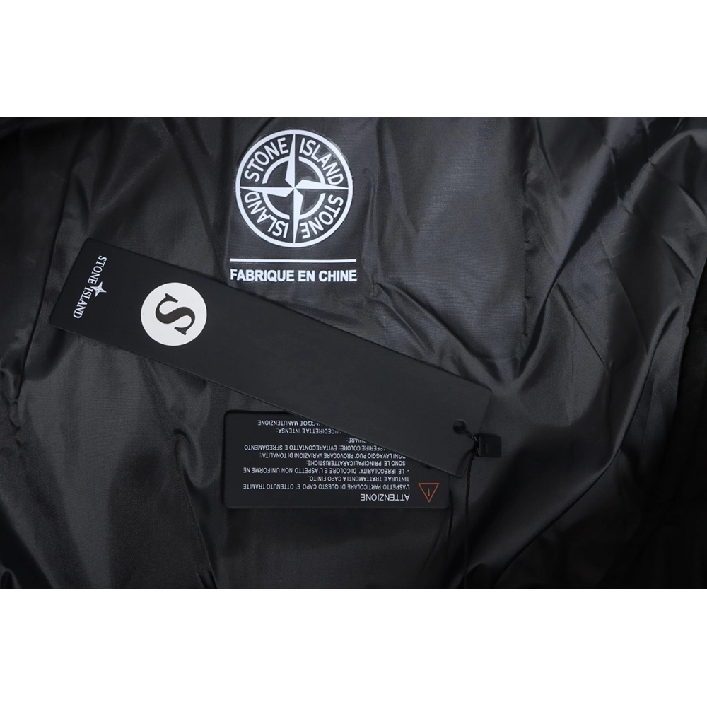 Stone Island Solid Zip Hooded Down Jacket,Stone Island Jacket,Jacket,APPAREL