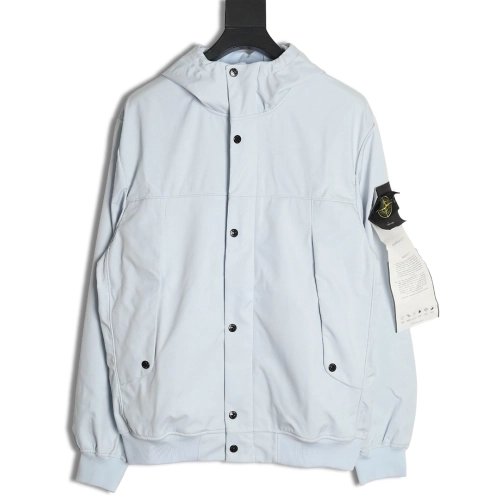 Stone Island breasted Hooded Jacket,Stone Island Jacket,Jacket,APPAREL
