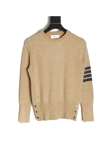 Thom Browne Three Button Crewneck Sweater,Thom Browne Sweatshirt,Sweatshirt,APPAREL
