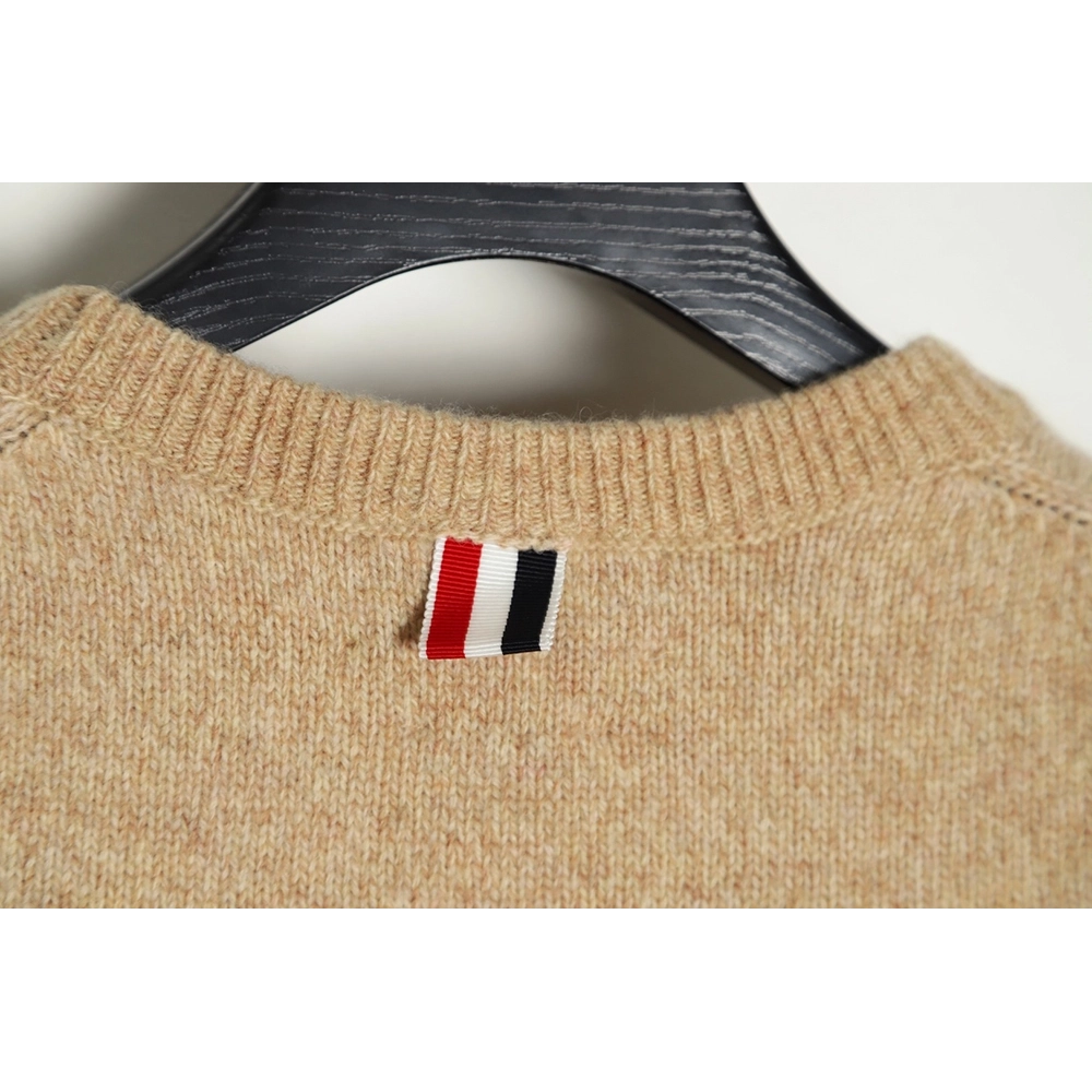 Thom Browne Three Button Crewneck Sweater,Thom Browne Sweatshirt,Sweatshirt,APPAREL