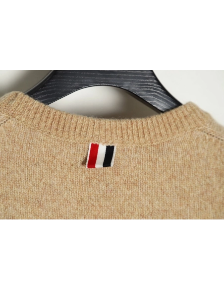 Thom Browne Three Button Crewneck Sweater,Thom Browne Sweatshirt,Sweatshirt,APPAREL