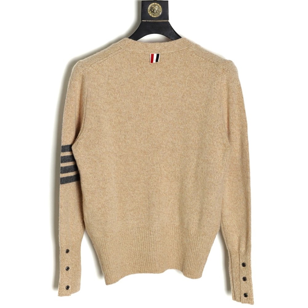 Thom Browne Three Button Cardigan,Thom Browne Sweatshirt,Sweatshirt,APPAREL