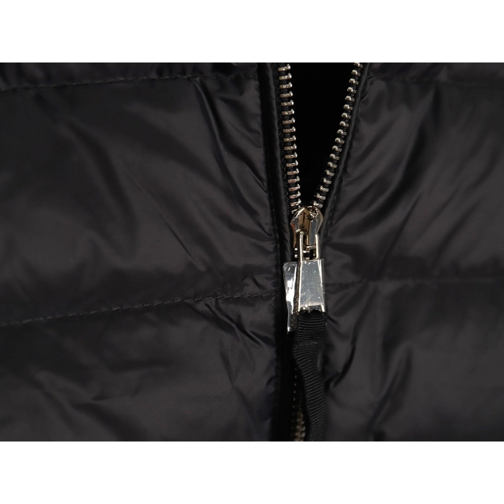 Moncler patchwork knitted stand collar lightweight down jacket,Moncler Jacket,Jacket,APPAREL