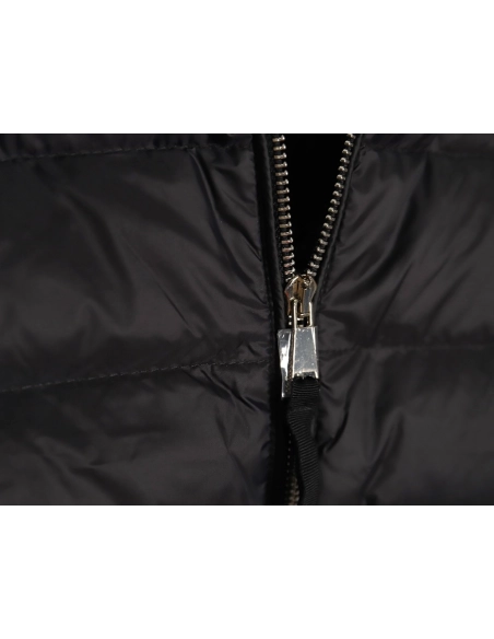 Moncler patchwork knitted stand collar lightweight down jacket,Moncler Jacket,Jacket,APPAREL