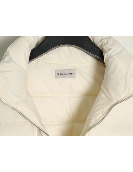 Moncler patchwork knitted stand collar lightweight down jacket,Moncler Jacket,Jacket,APPAREL