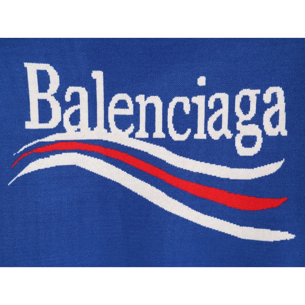 Balenciaga Coke Classic Lettering Knitted Crewneck Sweater,Balenciaga Sweatshirt,Sweatshirt,APPAREL