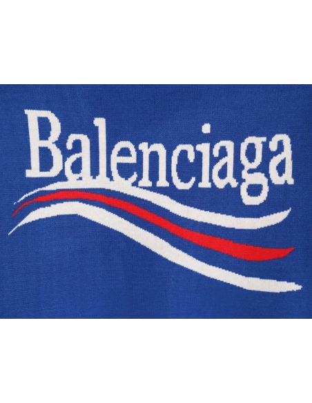 Balenciaga Coke Classic Lettering Knitted Crewneck Sweater,Balenciaga Sweatshirt,Sweatshirt,APPAREL