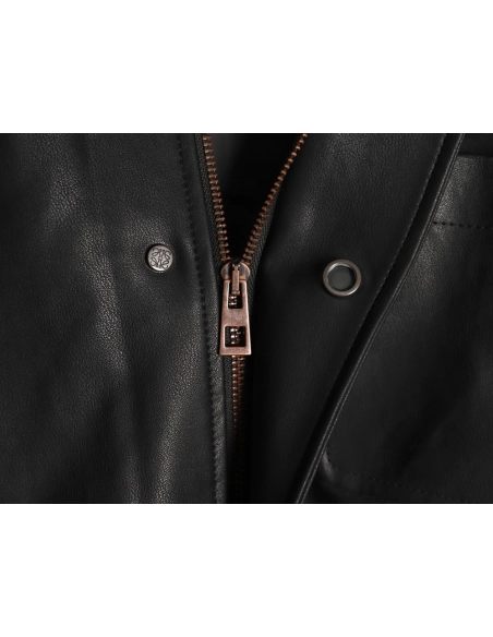 Loewe singlepocket zippered button leather jacket,Loewe Jacket,Jacket,APPAREL