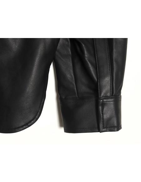 Loewe singlepocket zippered button leather jacket,Loewe Jacket,Jacket,APPAREL