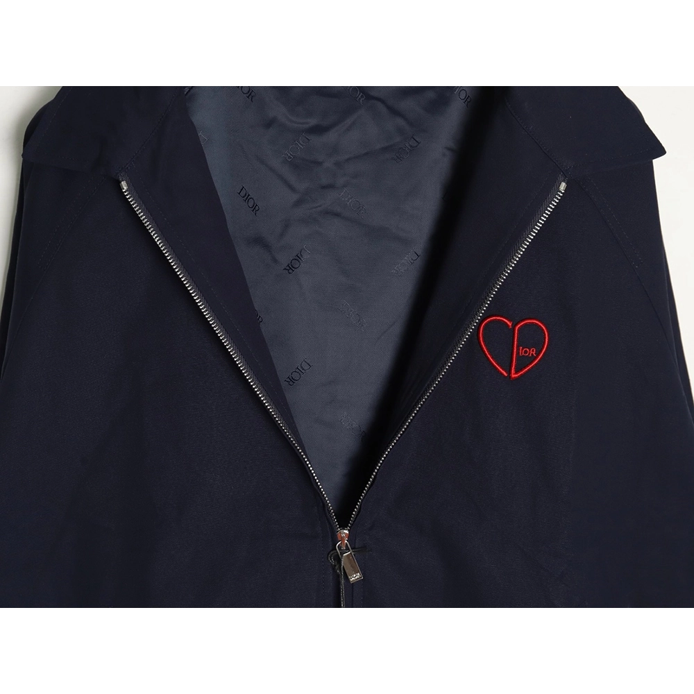 Dior heart embroidered cropped jacket,Dior Jacket,Jacket,APPAREL