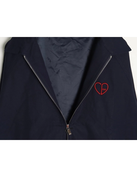 Dior heart embroidered cropped jacket,Dior Jacket,Jacket,APPAREL