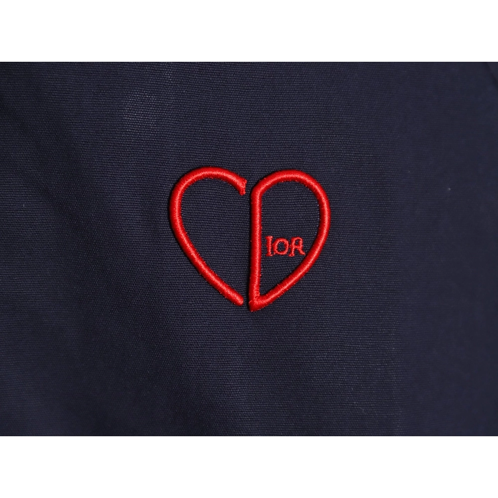 Dior heart embroidered cropped jacket,Dior Jacket,Jacket,APPAREL
