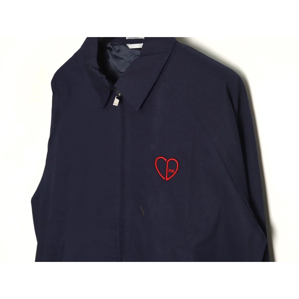 Dior heart embroidered cropped jacket,Dior Jacket,Jacket,APPAREL