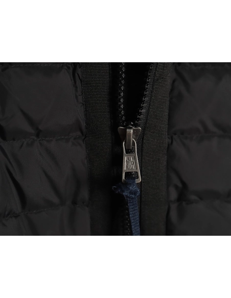 Moncler patchwork knitted hooded lightweight down jacket,Moncler Jacket,Jacket,APPAREL