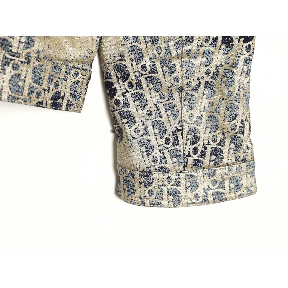 Dior all over print jacquard hooded down jacket,Dior Jacket,Jacket,APPAREL