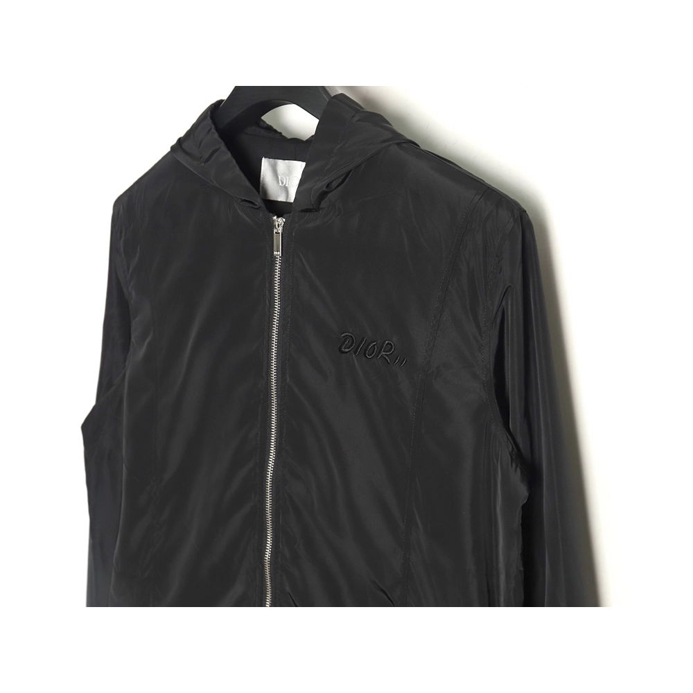 Dior embroidered letters small wasp hooded jacket,Dior Jacket,Jacket,APPAREL