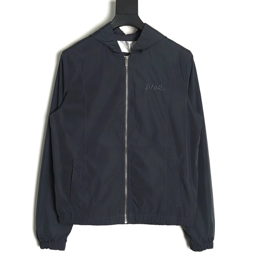 Dior embroidered letters small wasp hooded jacket,Dior Jacket,Jacket,APPAREL