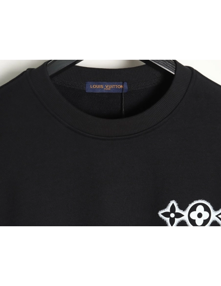 Louis Vuitton threeflower crewneck sweatshirt,Louis Vuitton Sweatshirt,Low Price High quality,legit seller
