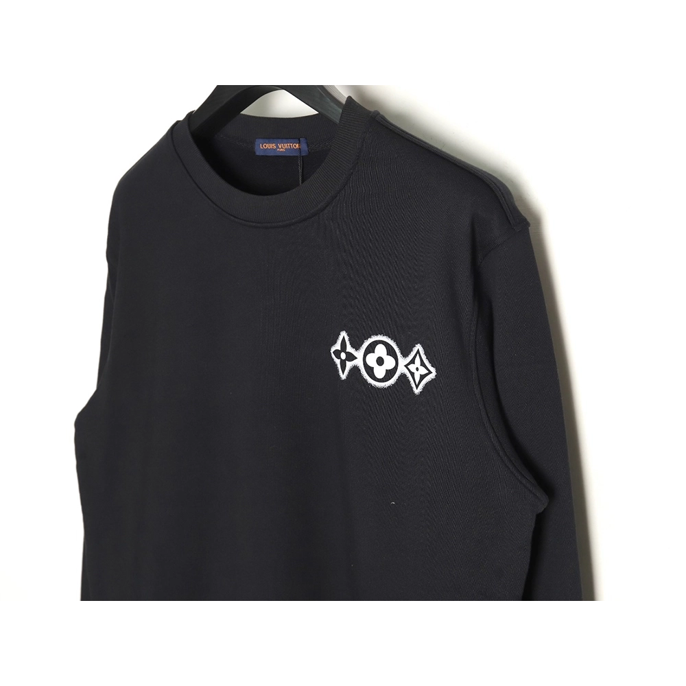 Louis Vuitton threeflower crewneck sweatshirt,Louis Vuitton Sweatshirt,Low Price High quality,legit seller