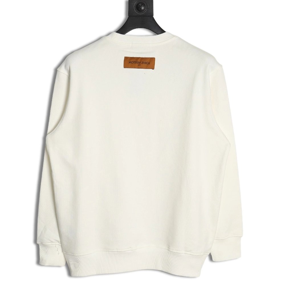 Louis Vuitton threeflower crewneck sweatshirt,Louis Vuitton Sweatshirt,Low Price High quality,legit seller