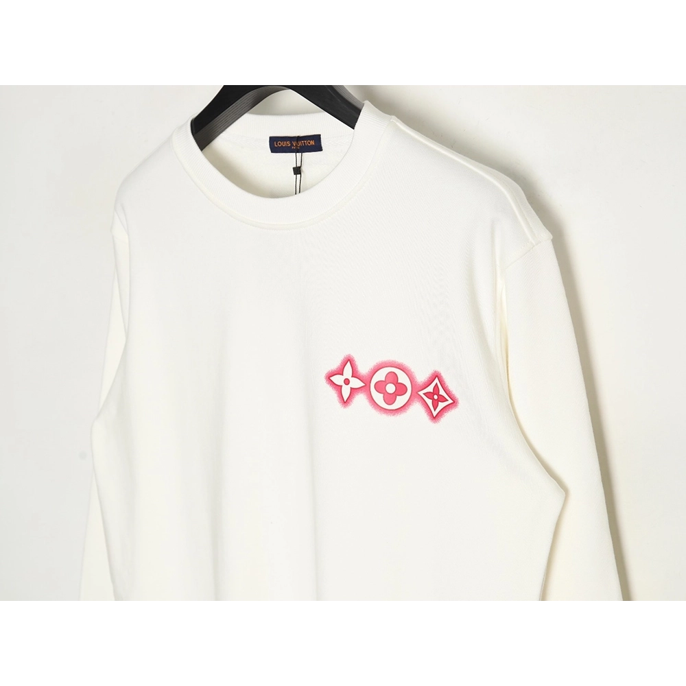 Louis Vuitton threeflower crewneck sweatshirt,Louis Vuitton Sweatshirt,Low Price High quality,legit seller