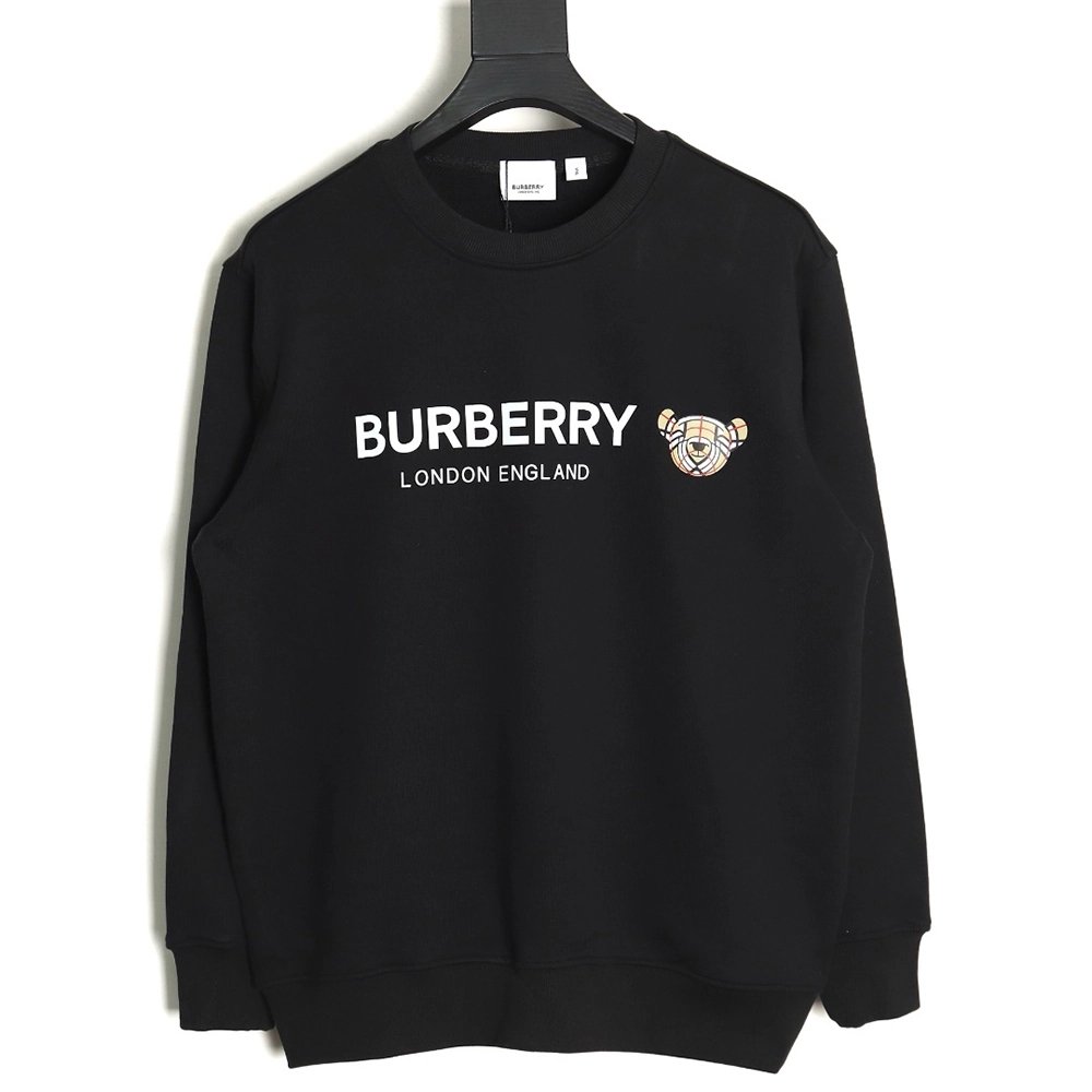 Burberry Bear Lettering Crewneck Sweatshirt,Burberry Sweatshirt,Low Price High quality,legit seller