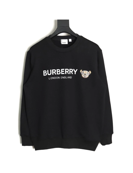 Burberry Bear Lettering Crewneck Sweatshirt,Burberry Sweatshirt,Low Price High quality,legit seller