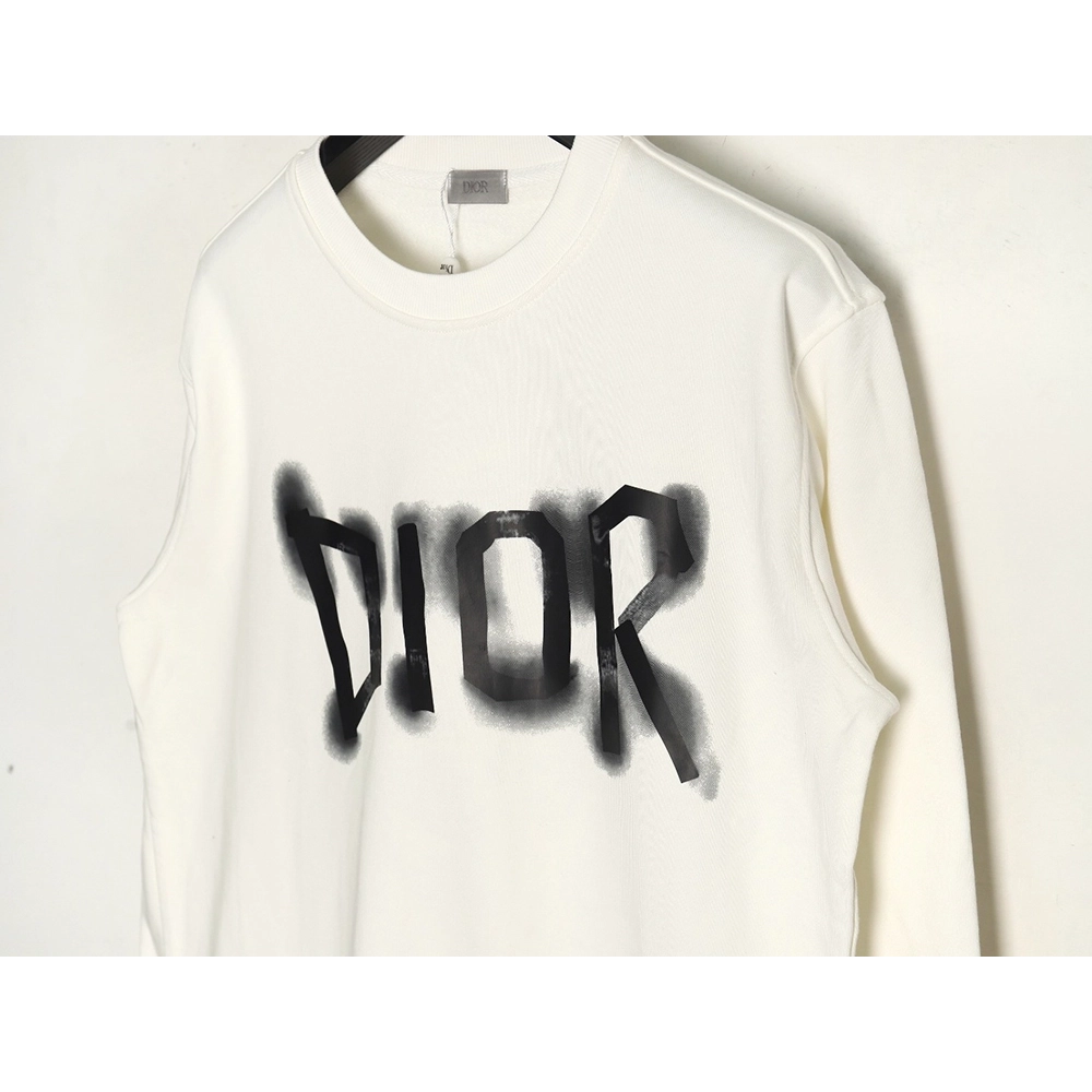 Dior graffiti lettering crew neck sweatshirt,Dior Sweatshirt,Low Price High quality,legit seller