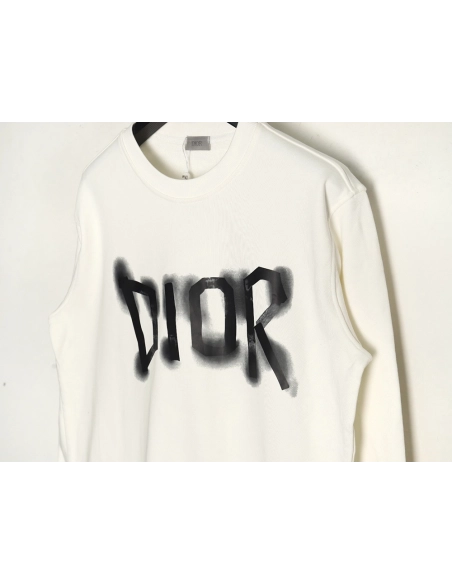 Dior graffiti lettering crew neck sweatshirt,Dior Sweatshirt,Low Price High quality,legit seller
