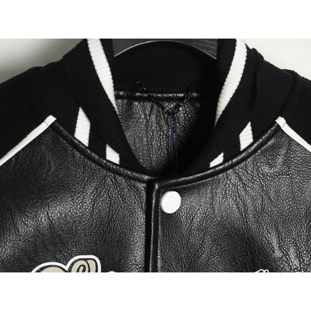 Louis Vuitton printed leather baseball jacket,Louis Vuitton Jacket,Jacket,APPAREL