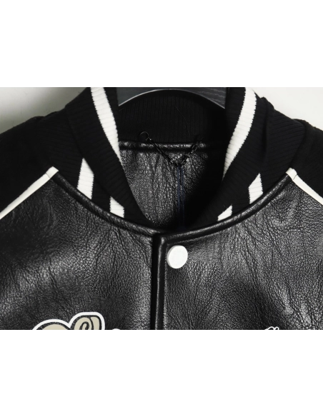Louis Vuitton printed leather baseball jacket,Louis Vuitton Jacket,Jacket,APPAREL