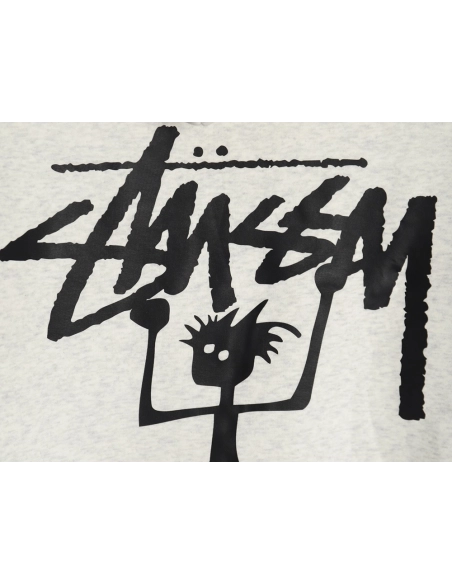 Stussy Stickman Logo Plush Hoodie,Stussy Hoodie,Hoodie,APPAREL