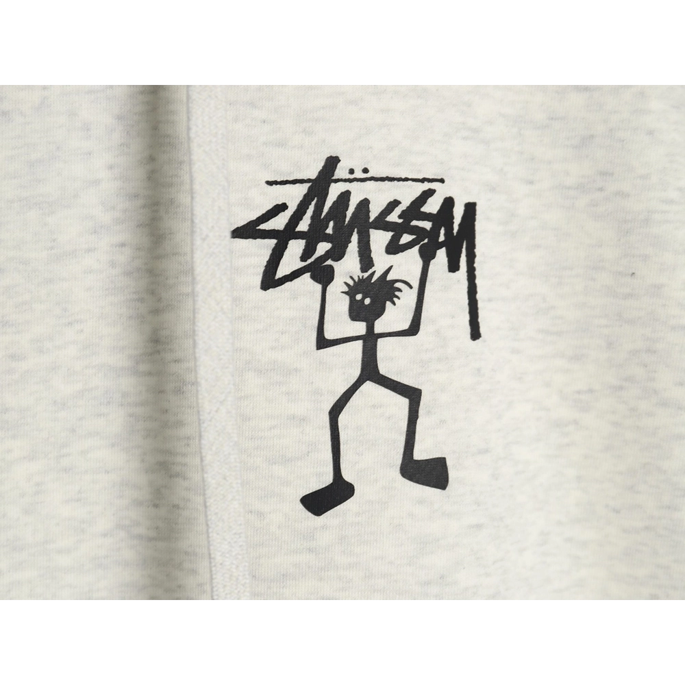 Stussy Stickman Logo Plush Hoodie,Stussy Hoodie,Hoodie,APPAREL